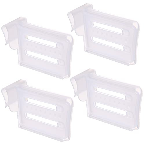 4 PCS Fridge Drawer Dividers, Fridge Space Allocator Plastic Fridge Shelf Refrigerator Separators, Refrigerator Snap-on Shelf Refrigerator Storage Dividers, Kitchen Bottle Can Divider Combination