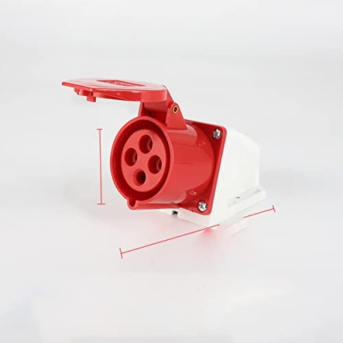 CTLH20 Spina Industriale e Presa 3P/4P/5Pin Connettore Elettrico 32A IP44 Presa a Parete Impermeabile Maschio Femmina 220V 380V-4P 32A Montato