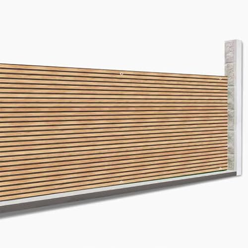 IDMarket - Sichtschutz, Blickdicht, 1,5 x 10 m, Claustra-Effekt aus Holz, 160 g/m²