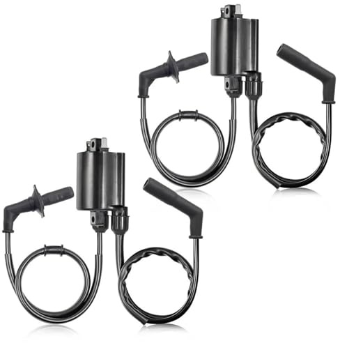 Motorrad Zündspule 2 Satz Zündspule & Zündkerzenstecker Für Shadow 1100 Für Shadow Für Aero 1100 Für Spirit 1100 Für Sabre 1100 ACE 1100 VT1100 1987-2007 Zündspule Motorrad