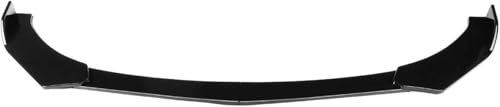TMXM Auto Frontspoiler Stoßstange Lippe für Audi A1 A3 A4 A5 A6 A7 A8 B6 B7 B8 B9 C6 C7 C8 D3 D4 D5 D6, Universal Frontstoßstange Splitter Lippe Frontspoiler Auto Styling Zubehör,A-Black