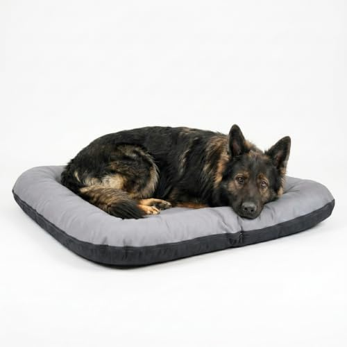 4L Textil Hundebett Kunstleder Hundematratze Hundekissen große Hunde | Wasserabweisend | Abwischbar | Robust
