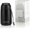 Moon Food Flasks For Hot Food - Insulated, Stainless Steel, Thermal Lunch Box, Soup Containers, Food Jars for Kids & Adults, Free Spoon, Leakproof, UK Company (700ml Black)