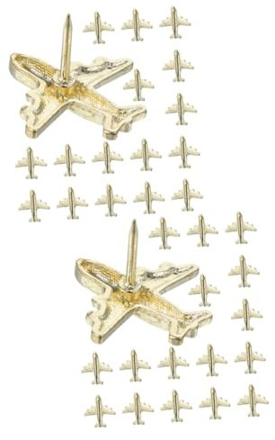 HAPINARY 60stücke Flugzeug Pushpins Dekorative Reißzwecken Für Pinnwände Fotos Karten Und Notizen Für Büro Und Projekte Praktischer Aufbewahrungsbox