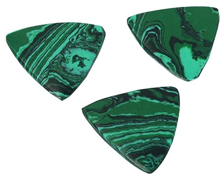 Vaguelly 3stücke Gitarren-plektren Aus Naturstein Leichtes Dünnes Plektrum in Blau-pfau Geeignet Für Akustik Westerngitarre Sanfte Oberfläche Für Präzises Spiel