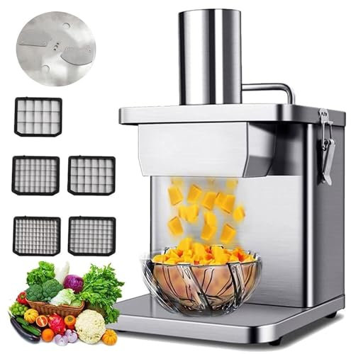 Cortadora Y Cortadora De Verduras Eléctrica Trituradora Automática De Zanahorias, Moldes for Cortar Cuchillas Cortadora Automática De Frutas Y Verduras De Acero Inoxidable
