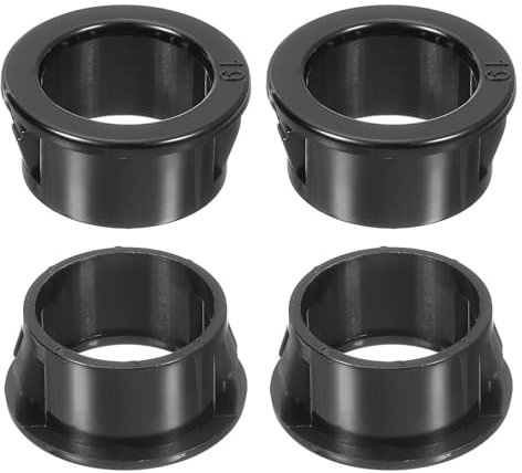 sourcing map Lot de 38 œillets ronds en nylon à clipser pour câble, diamètre de montage de 1,9 cm, œillets en plastique pour câblage