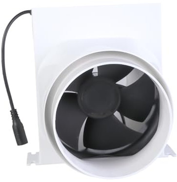 Ventilador extractor de 110 mm, 12 V, bajo ruido, conducto en línea, hidropónico, disipación de aire, para baño en casa, ventilación de la sala de crecimiento