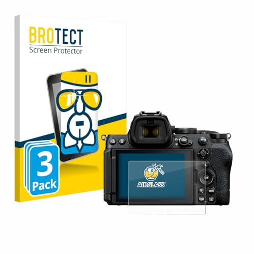 BROTECT 3 Stück Schutzglas für Nikon Z5 II Schutzfolie Panzer Folie Glas Displayschutz Made in Germany [Kratzfest 9H, Anti-Fingerprint,Transparent]