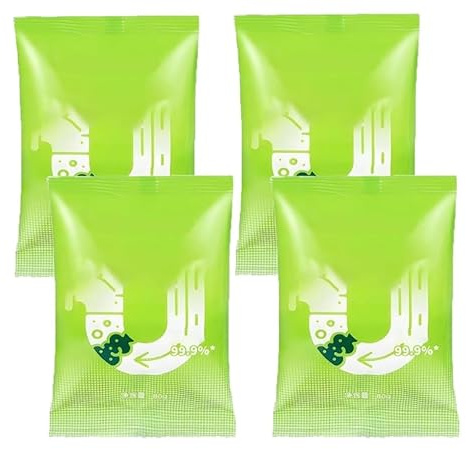 Polvere potente per dragaggio di condotte, polvere potente per lavandini e scarichi, detergente e deodorante per scarichi, detergente multiuso per tubi per cucina, bagno e WC (4)