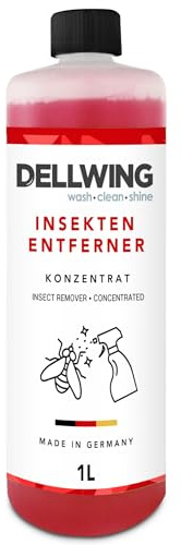 Dellwing Insektsborttagare Koncentrat 1 l, insektsborttagare för bil, för lack, glas och plast, idealisk som förbehandling före biltvätt, tillverkad i Tyskland
