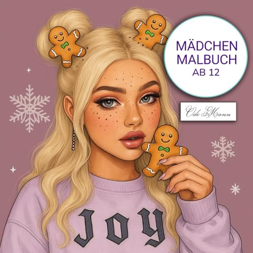 Mädchen Malbuch Ab 12: Eine Sammlung von 60 Porträts zur Förderung von Achtsamkeit, Fantasie und Entspannung (German Edition)