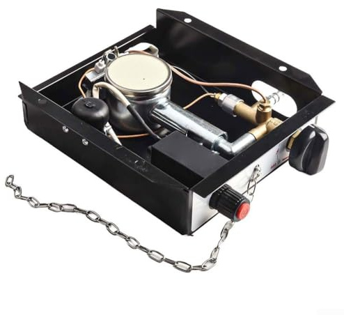 GLFLOW Módulo quemador de calentador de 47000 BTU para calentador de patio con kit de montaje de regulador, caja de control, termopar, dispositivo de seguridad antiinclinación (B)