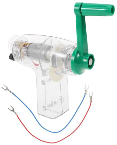 FUNOMOCYA Handgenerator Bausatz für Wissenschaft Experimentierspielzeug DIY Elektrobaukasten Physik Lernset zum Praktischen Erkunden von Technik und Elektrizität für Schüler