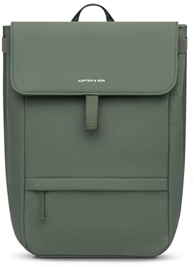 Kapten & Son Rucksack Fyn Dusty Green 13 L | Rucksack Damen & Herren | Tagesrucksack mit 16 Laptopfach | Backpack ideal für Uni, City, Arbeit, Reisen