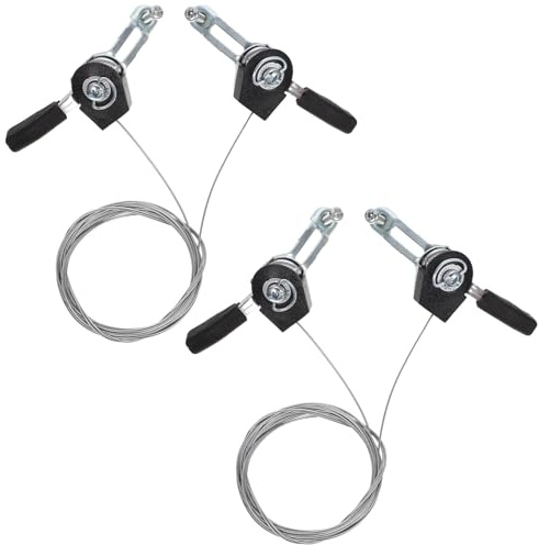 Gogogmee 2 pièces Leviers de Vitesses Vélo VTT Aluminium Vitesses Robustes et Résistants à Usure Poignée Ergonomique pour Changement Précis Compatibles VTT et Vélos Pliants Lot