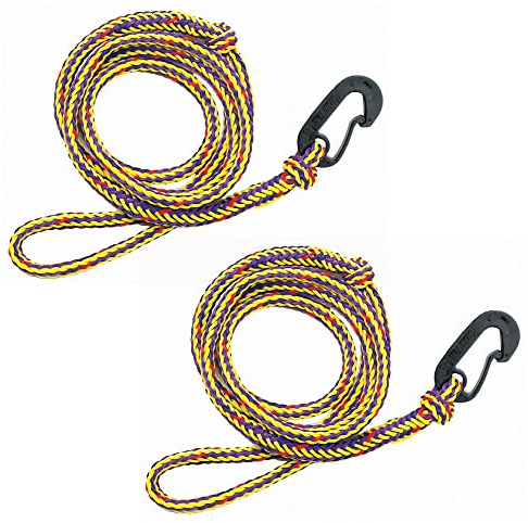 Airhead PWC Boat Dock Line, 7-Feet, Pack of 2, yellow / Black For Watercraft
