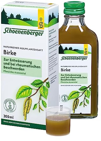 Salus – Bouleau BIO – Complément Alimentaire à Base de Suc d'Aubépine BIO – favorise l'élimination rénale de l'eau et contribue au fonctionnement des voies urinaires – Végan, Sans Additifs – 200 ml