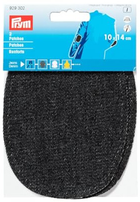 Prym 929302 Patches Jeans (bügeln) 10 x 14 cm schwarz
