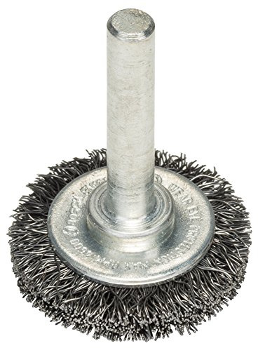 Bosch 1x PRO Steel Longlife Scheibenbürste, gewellter Draht für 6‑mm-Zylinderschaft und Bohrer (Ø 30 mm, Professional Zubehör Bohrmaschine/Schrauber)