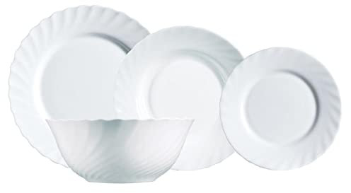 Luminarc Trianon Vajilla Opal, Juego de 19 piezas