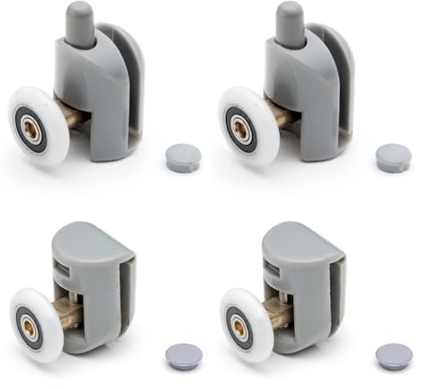 Showe rPart Single Shower Door Rollers/Wheels/Runners L001, Wheel Diameter 23mm, Wheel Thickness 6mm, Plastic, Replacement Parts, 4X