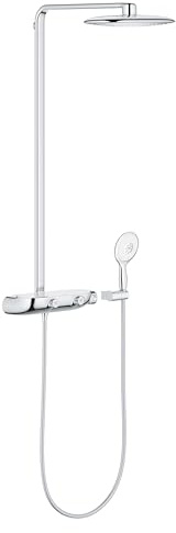 GROHE 26361000 360 Mono Rainshower Smart-Control Shower System with Thermostat for Wall Mounting - Chrome