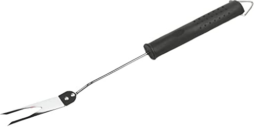 Chef Craft Barbecue Meat Fork with Rubber Grip, 17.5 inches in Length, Stainless Steel/Black
