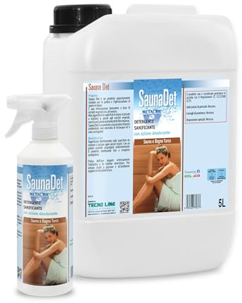 Metacril SaunaDET 5LT Nettoyant pour Sauna à Base Naturelle + Flacon Vaporisateur- Haute QUALITÉ