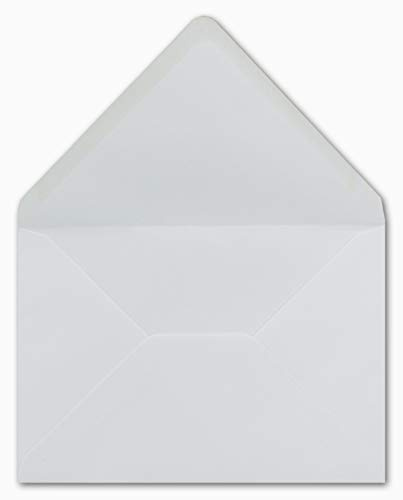 25 DIN C5 Briefumschläge Weiß 16,1 x 22,8 cm 90 g/m² Nassklebung Post-Umschläge ohne Fenster ideal für Weihnachten Grußkarten Einladungen