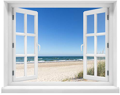 Wandtattoo - Fenster mit Aussicht Ostsee 120 x 94 cm – Wandsticker