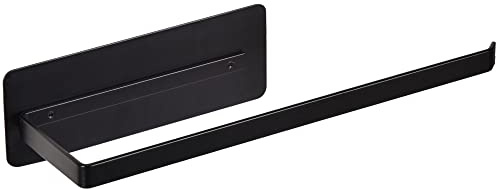 EASTTOWEST Magnetic Paper Towel Holder,Black Towel Bar Rack for Refrigerator BBQ Grills Griddles Toolbox RVs Tailgates,Heavy Duty Strong Magnet Backing,12”(L) x 3”(H),Fit All US Paper Roll