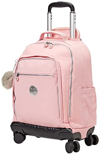 Kipling New Zea, Zaino Grande con Ruote Unisex - Adulto, Bridal Rose, Taglia Unica