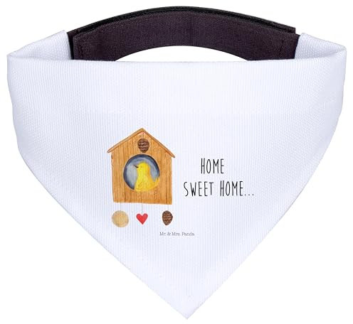 Mr. & Mrs. Panda Hundehalstuch S Vogelhaus Home - Geschenk, Umzug, Vogel, Lustige Sprüche, Einzugsgeschenk, Haus, Tuch, Kleine Hunde, Sweet, Halstuch