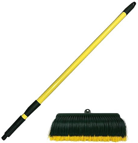 Faura - Cepillo para Barrer y peinar césped Artificial, con Mango Extensible