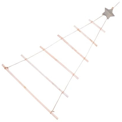 LIFKOME Weihnachtliche Wanddeko Kreative Holzleiter Für Festliche Wandgestaltung Zur Dekoration Von Weihnachtsbaum Und Festlichen Anlässen Elegantem Für Stimmungsvolle Atmosphäre