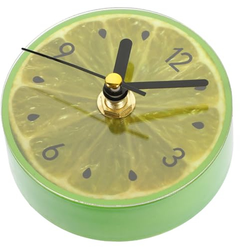 IMIKEYA Kinderzimmer Wanduhr magnetische Zeitschaltuhr Uhren kühlschrankmagnete kühlschrankaufkleber Kühlschrank-Uhr-Magnet Kühlschrank Uhr Zitrone Nachrichtenbeitrag