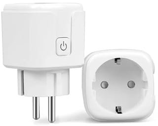 GERUI WLAN Smart Steckdose 2.4GHz,16ASmart Home WiFi Steckdose, Stromverbrauch Messen, Timer,Sprachsteuerung,Zeitplan,Fernzugriff, Funktioniert für Alexa, für Google Home, für SmartThings,für tuya (1)