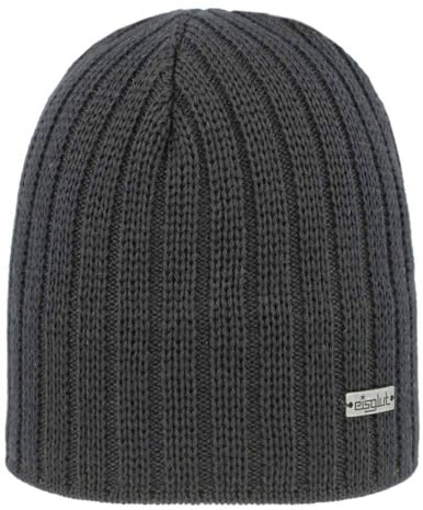 Isglut herrmössa Norbertg wool tillverkad i Tyskland, grafit, one size