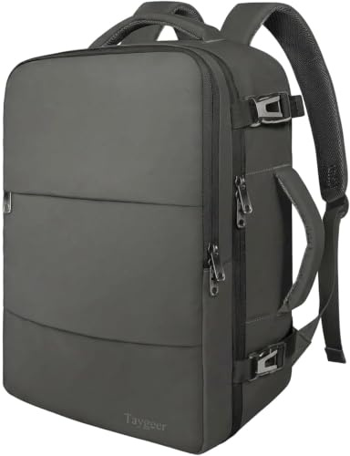 Taygeer 45x36x20 Handgepäck Easyjet, Reise Rucksack, Koffer Rucksack Reise | 15,6 Zoll Laptop Rucksack 30L Reiserucksack Leichtgewicht Reise Rucksack für Herren und Damen Business, Reisen, Dunkelgrau
