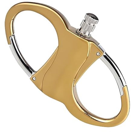 LexTex Briquet Porte Clés, Allumettes étanches, Kit D'allumage d'urgence Portable for L'alpinisme, Kit D'allumage de Feu en Pierre et Acier for Camping, Voiture et Maison(Gold)