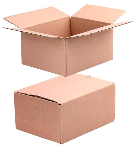 Kartons versand 200x150x100 mm 20 Stück | 1-wellig B-Welle Versandkarton Klein für DHL Päckchen S | DPD XS | GLS XS | Hermes Päckchen | Shipping Box Päckchen Kartons E-Commerce, Paket Karton (20)