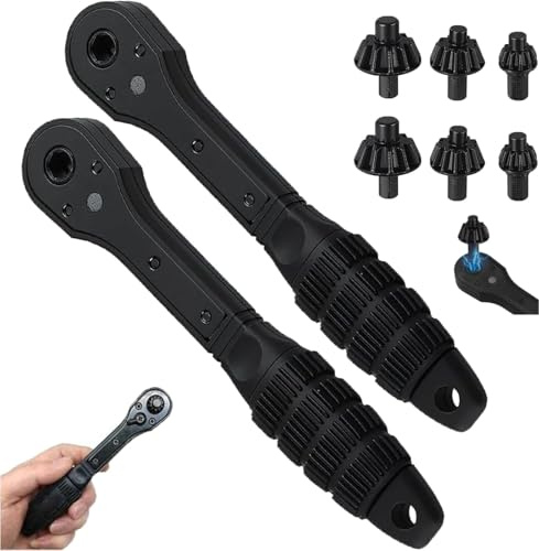 Llave de trinquete para portabrocas para taladro, llave de trinquete de 3 tamaños, llave de portabrocas eléctrica 2 en 2, llave universal de doble cabeza, eléctrica