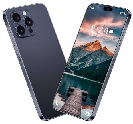 Smartphone impermeabile per esterni I16 Pro Max, telefoni cellulari Android a basso prezzo per adolescenti/adulti/anziani, 16 GB RAM, 1 TB ROM, batteria ad alta capacità 8000mAh,Dark Blue-1TB