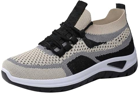 Generico Scarpe per Camminare Donna Scarpe Corsa Nuove Sportive Traspiranti in Rete da Donna,da Corsa Comode E Morbide,Sportive E per Running (Black,40)