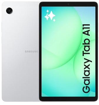 Samsung Galaxy Tab A11 con Book Cover Black, 3 anni di garanzia, Tablet Android, WiFi, 4GB RAM, 64GB, Design compatto, 8.7 90Hz Dispaly, Silver [versione Italiana]