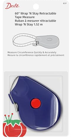 Dritz Tape Measure, man-made-material, Blue, 1.6 m