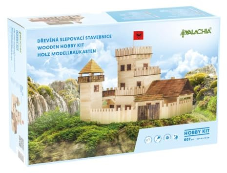 Walachia Burg Holz Modellbauset Modellbahn Spur 1/ LGB 1:32, Braun