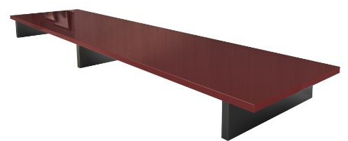 Vladon TV-Aufsatz Game, Made in Germany, Aufsatz für TV-Boards zur Erhöhung, Schwarz matt/Bordeaux Hochglanz (138,5 x 9,5 x 34,5 cm)