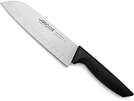 Arcos Santoku Messer 180mm - Edelstahl NITRUM, Präziser Schnitt, Langlebig, Leichter Griff, Für Fleisch, Fisch, Gemüse - Serie Niza